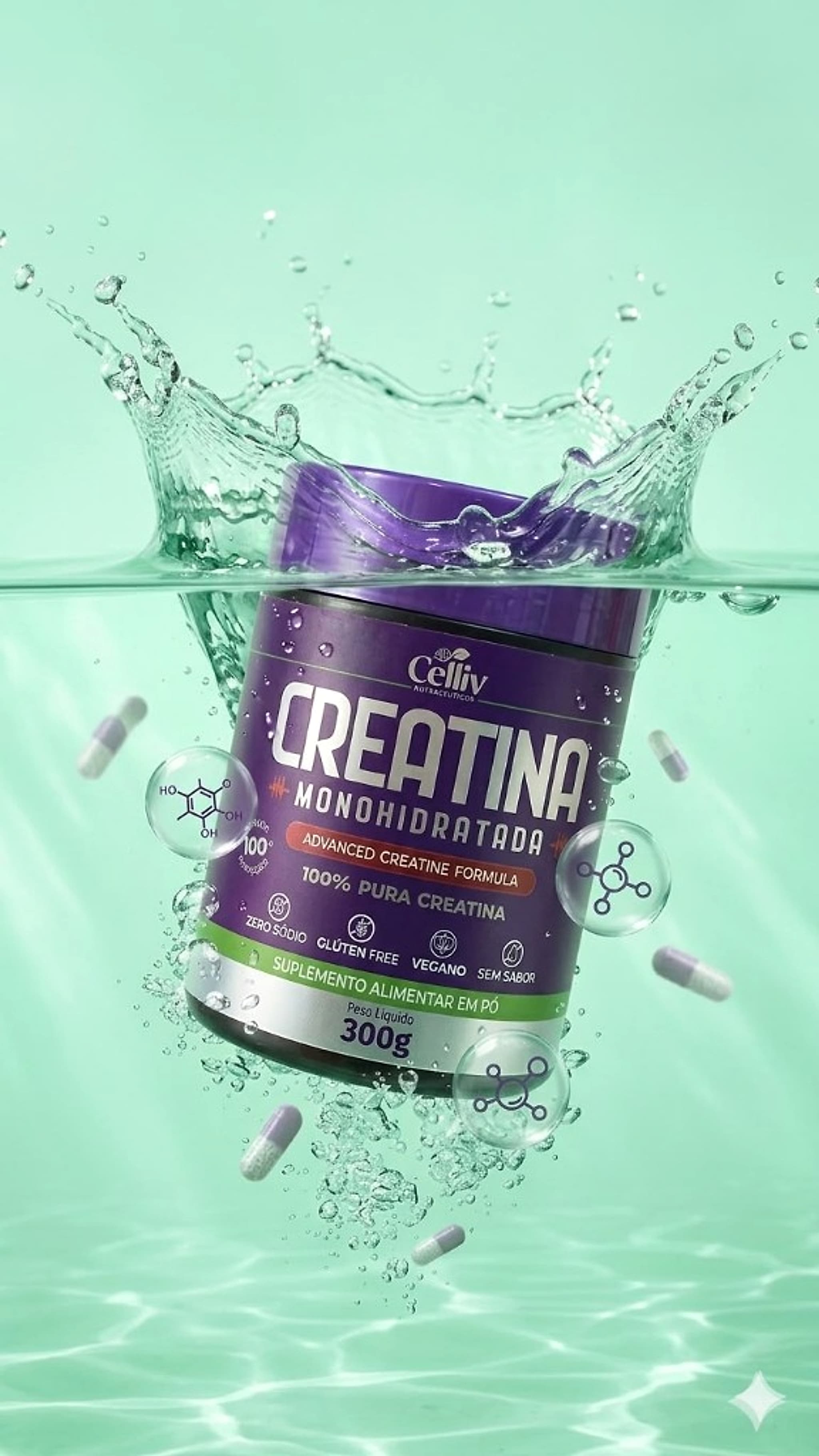 Creatina Monohidratada 100% Pura